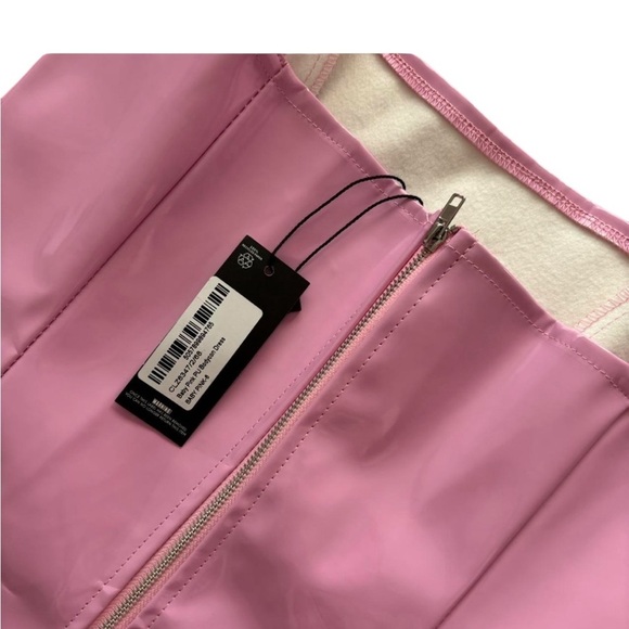 NWT Pretty Little Thing Pink Barbie Bodycon Dress XS 2 - Picture 4 of 5